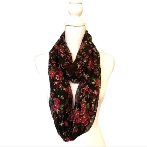 Floral Infiniti scarf - Picture 4 of 5